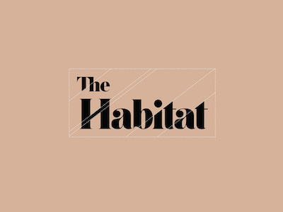 the habitat brand identity branding custom type logo design lowercase
