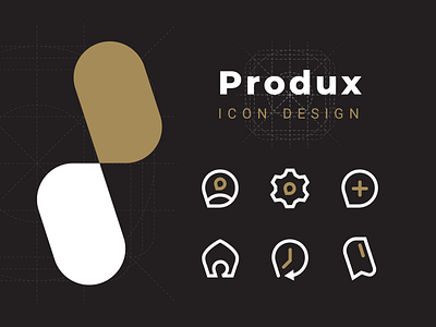 Produx Icons (1st Part) branding design graphic design icon icon design icon pack iconography illustration produx visual identity