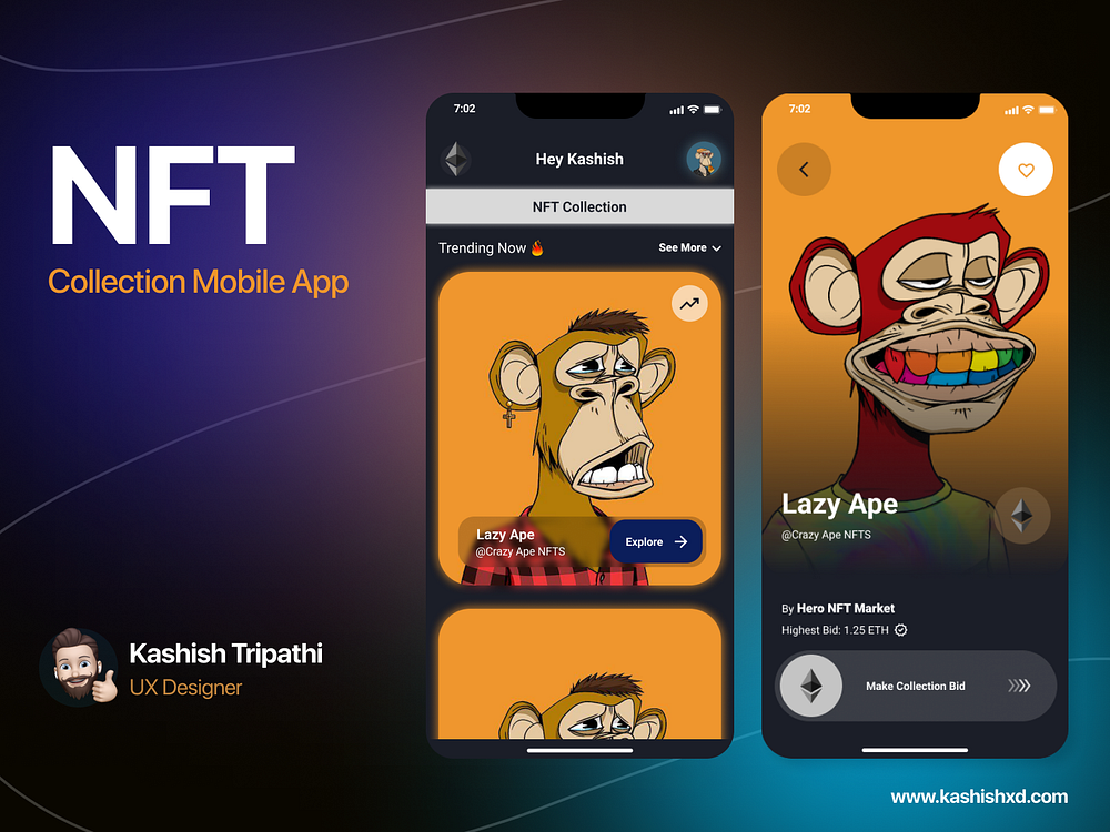 Nft UX UI designs, themes, templates and downloadable graphic elements