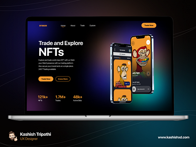 NFT Marketplace - Landing Page crypto crypto landing crypto nft web3 ux case study nft nft case study nft landing nft landing page nft ux case study nft ux ui web3 design