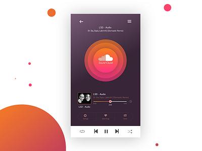 Music App photoshop sketch app