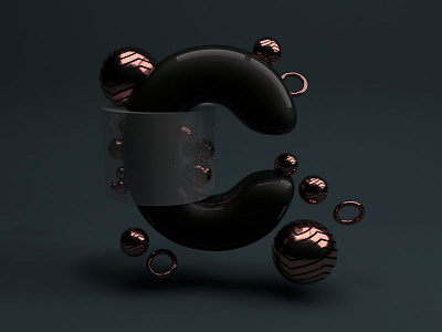 Type C 36daysoftype 3d cinema4d typography