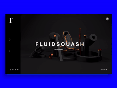 Fluidsquash 3d artdirection ui design web development