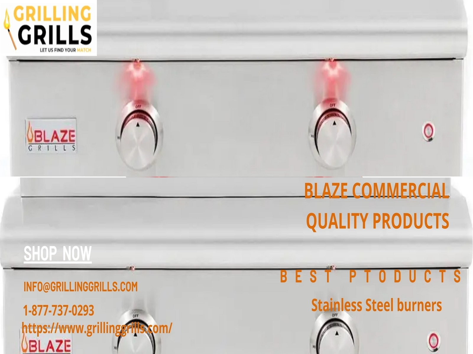 Buy Blaze Natural Gas Griddle With Lights For Outdoor Cooking by