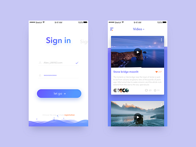 Sign Up DailyUI #001 by Allen on Dribbble