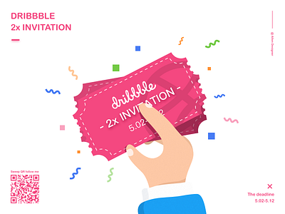 2x dribbble invitation