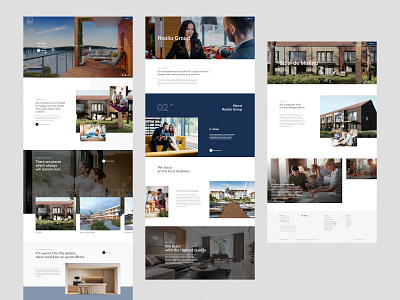 Realia Group adobe adobexd artdirection artdirector product design ui ux webdesign website