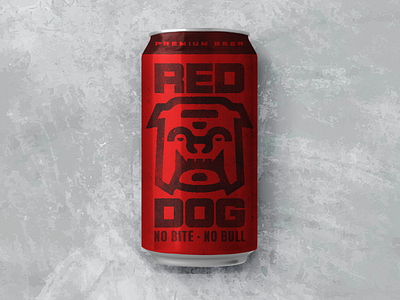 Red Dog Beer Rebrand Concept beer beer label branding branding design bulldog dog graphic design icon iconography identity design illustration logo monoline old school packaging packaging design retro thicklines vintage