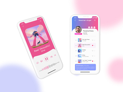 Music APP Design app design music ui ux