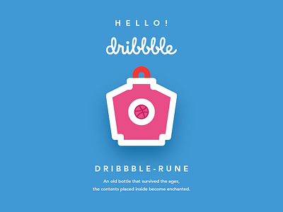 Dribbble Rune bottle debut debutshot dota 2 icon icondesign items