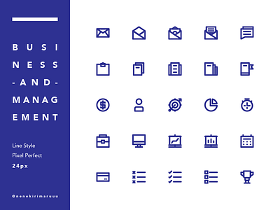 Business Management Icon business design icon icon design icon pack icon set iconography line icon management simple simple icon