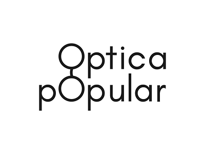Optica Popular brand brand identity branding creative design eye eyes fashion glasses graphic design logo logo design logodesign logotype optica optical popular sunglasses symbol visual identity