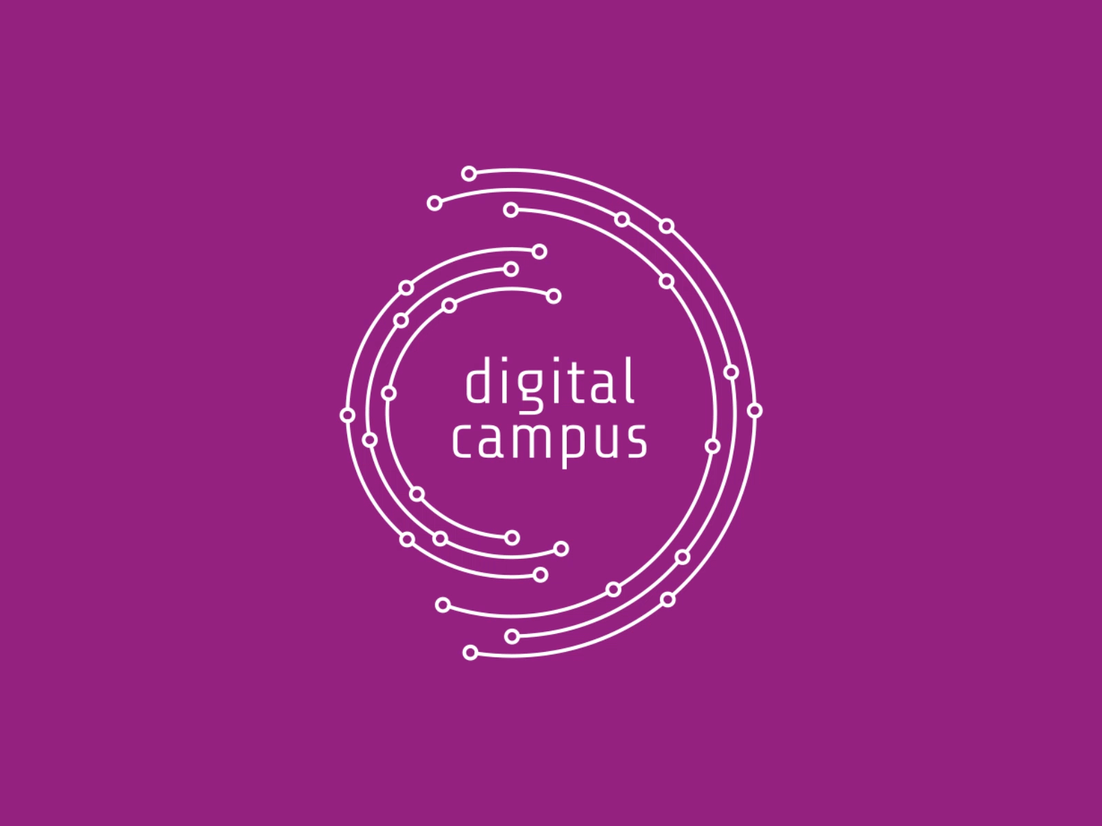 Digital Campus animation brand brand identity campus circles create digital gif logo logo design logotype making making of orbits process symbol tech technology visual identity