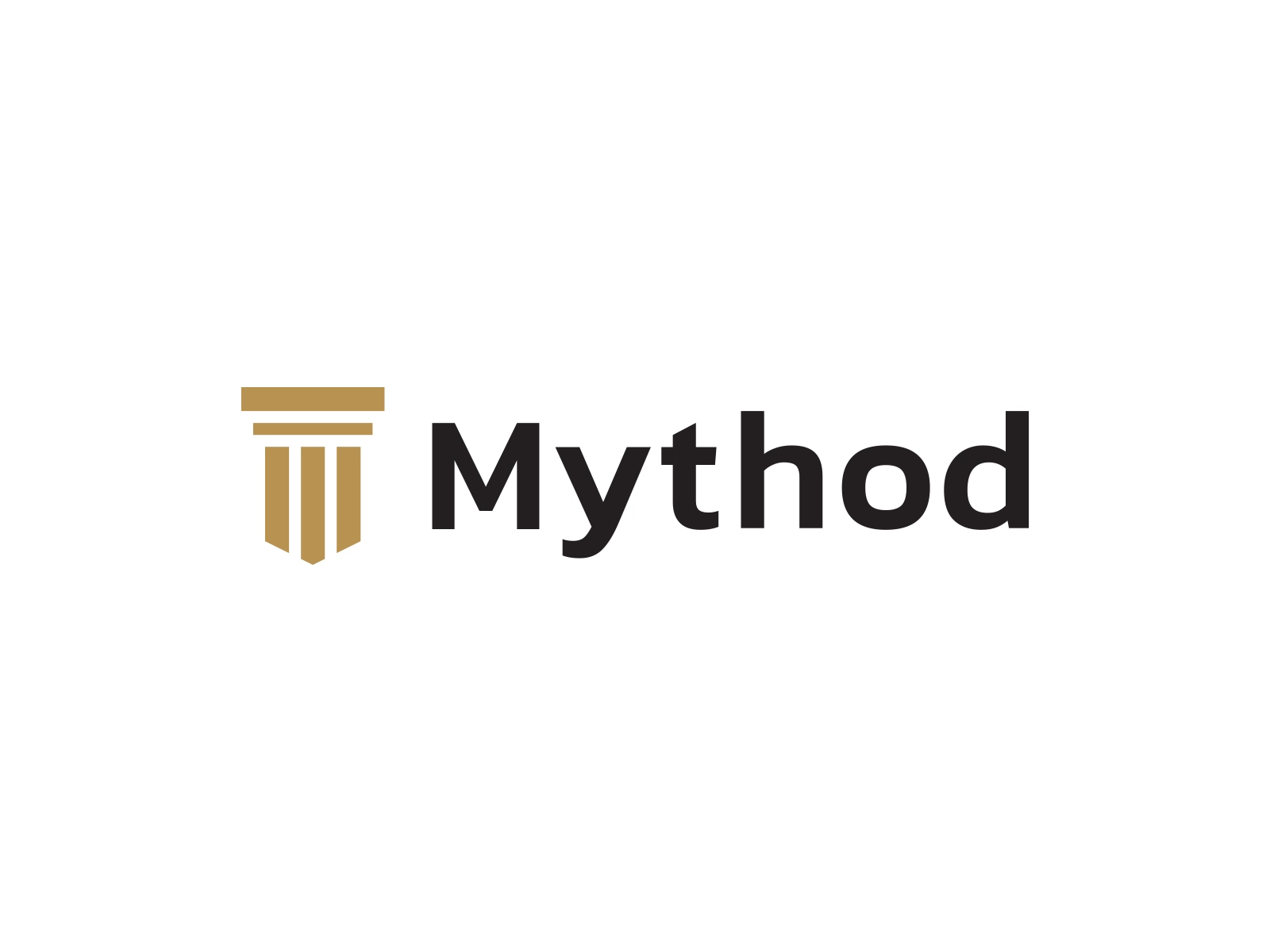 Mythod animation brand brand identity branding company consulting creation gif graphic design letter m logo logo design logotype making motion pillars process shield symbol visual identity
