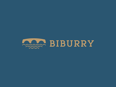 Biburry brand brand identity branding bridge graphic design logo logo design logodesign logotype river stone symbol visual identity waves