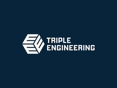 Triple Engineering brand brand identity branding engineering engineering logo graphic design letter e logo logo design logodesign logotype symbol triple triple e visual identity