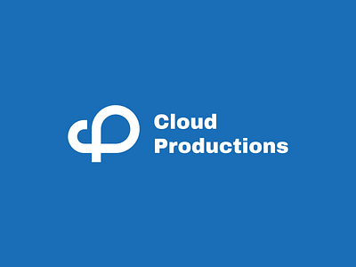 Cloud Productions brand brand identity branding cloud cp graphic design letter c letter p logo logo design logodesign logotype production productions sky symbol visual identity