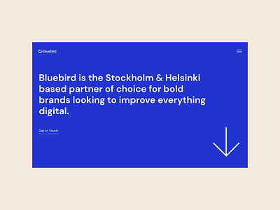Bluebird affter effects animation banner brand company corporate corporate design digital home screen homepage interaction landing landing page marketing marketing agency motion scroll team ui ux