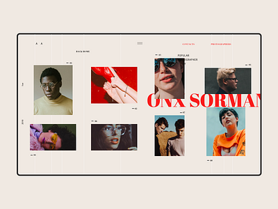 A A clean color design minimal photo ui ux web webdesign