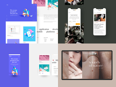 #Top4Shots of 2018 on Dribbble interace landing landing page minimal top4shots typography ui ux web webdesign