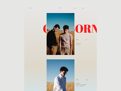 A A color concept design landing page minimal site ui ux web webdesign