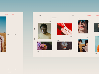 A A banner color design homepage minimal minimalism portfolio portfolio design ui uiux ux web webdesign