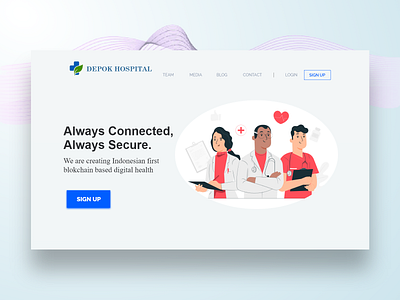 WEBSITE DEPOK HOSPITAL design graphic design health clinic logo prototype ui ux website