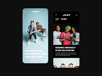 Alternative Press Magazine Redesign - Mobile