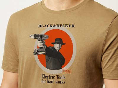 black&decker Old School style t-shirt