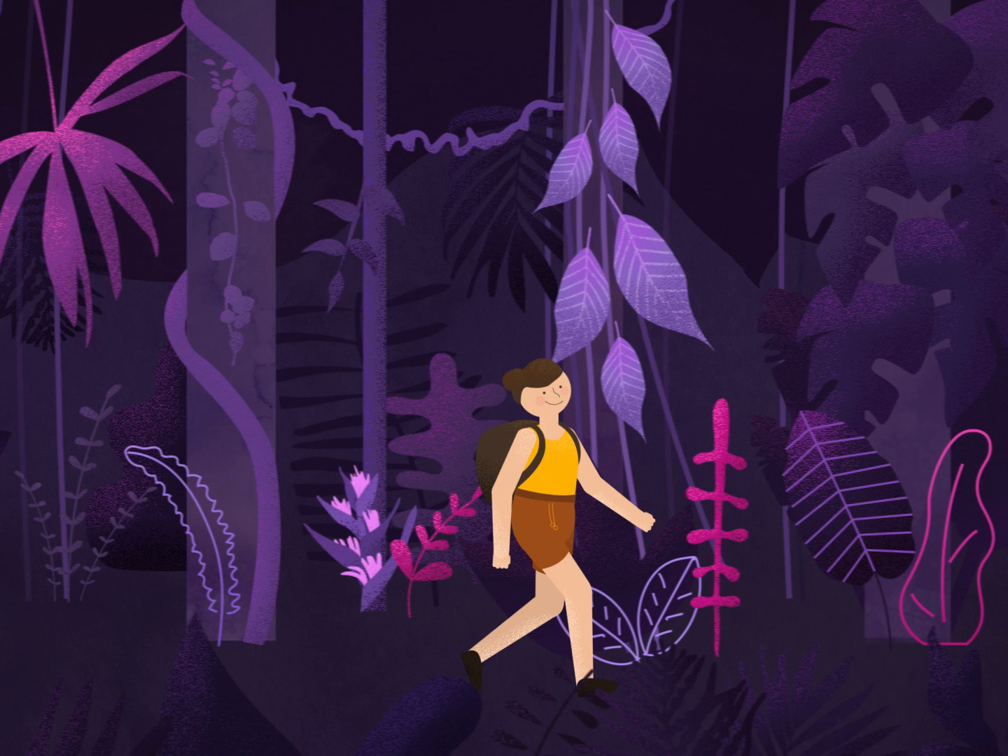 jungle-walk-by-chlo-collewet-on-dribbble