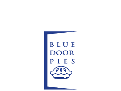 Blue Door Pies branding graphic design logo ui