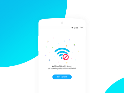 No Wifi Zamoji android app design interaction sketch ui ux vietnam vietnamdesign