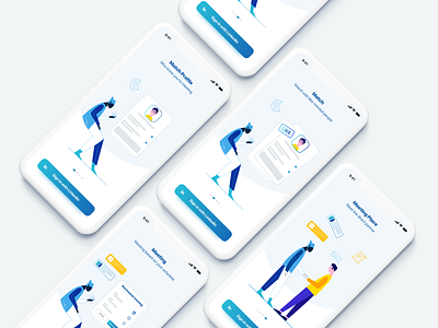 Onboarding Business app design illustration interaction ios mobile on boarding onboarding onboarding screens sketch ui uidesign ux vector vietnam vietnamdesign