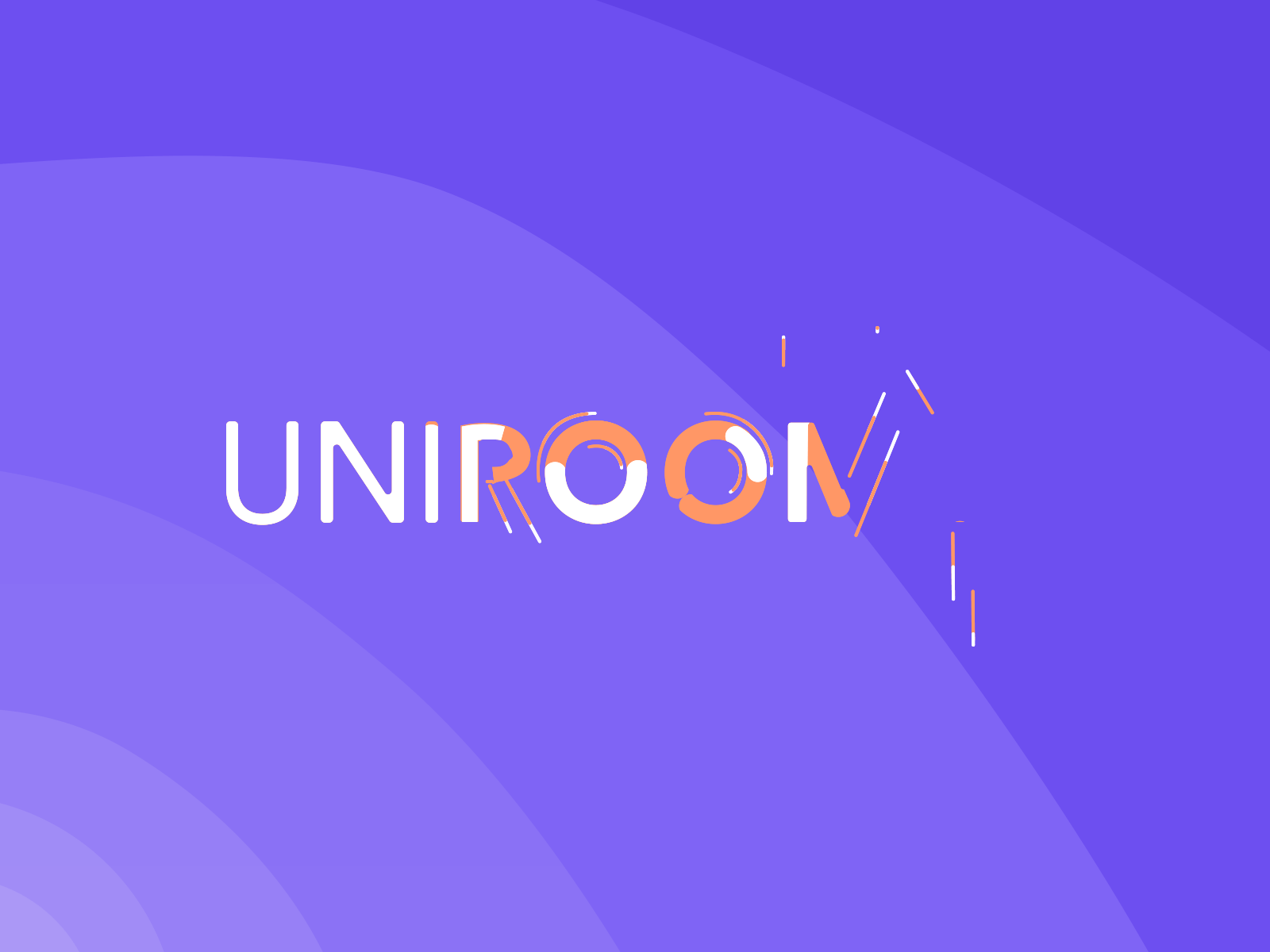 UniRoomy | Logo animation after effects animation app atanas giew branding bulgaria kinetic kinetictype kinetictypography lettering loader logo logo animation logo mark logo reveal logotype lottie sofia ui ux