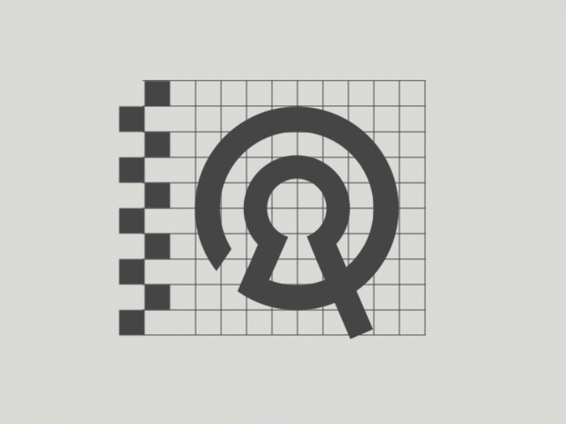 Artqui mark abstract branding icon keyhole labyrinth logo mark minimal quastion mark symbol
