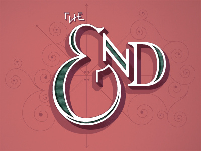 Final drop cap experimental graphic design letter typography