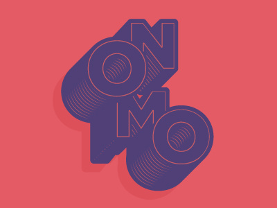Nomo Logo experimental letter lettering logo typo