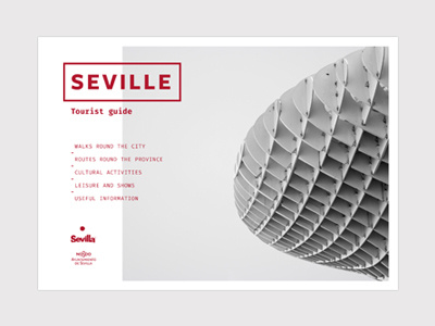 Seville Guide Cover cover design editorial graphic graphic design