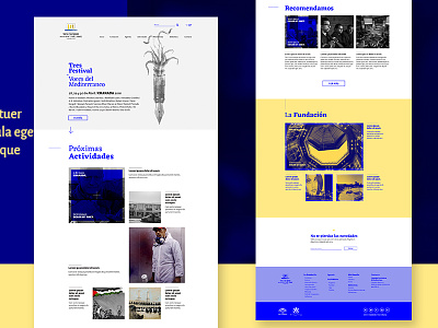 F3c Layout blue design homepage layout ui ux web website yellow