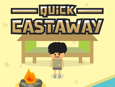 Quick Castaway game game design game developer game development indie game vector art