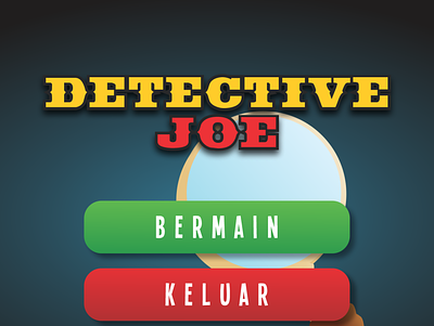 Detective Joe game game design game developer game development indie game vector art visual novel