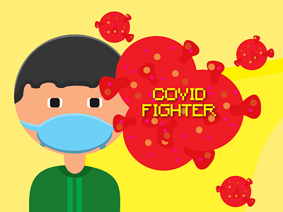 Covid Fighter casual covid fighter game design game developer game development indie game masker virus