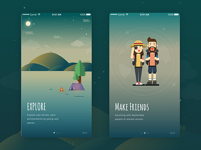 Trekking App On-Boarding