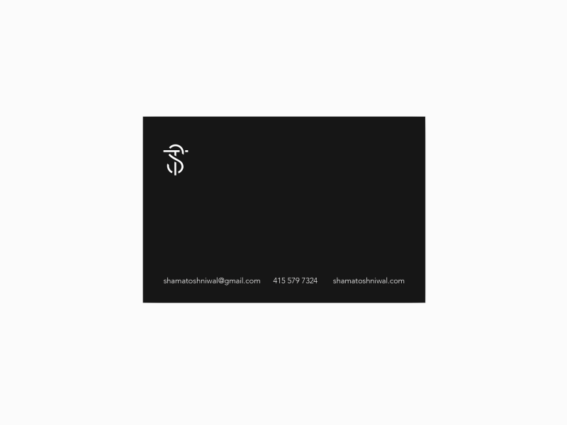Contact animation black and white business card clean contact envelope flat logo logo animation visiting cad