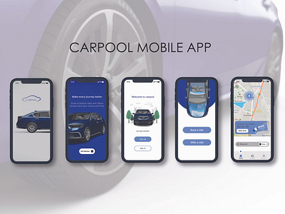 Splash page for carpool app