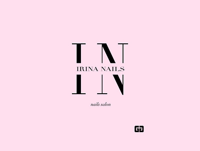 Nails salon logo branding calligraphy graphic design logo logo minimalist minimalism nail artist nails nails salon pink salon