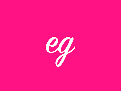 eg brand photographer brand branding colorful graphic design illustrator letter logo photographer pink typo typography