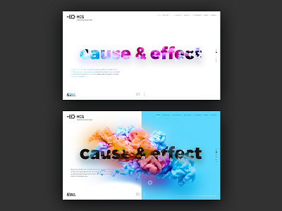 Cause Effect I healthcare navigation typography ui ux web webdesign