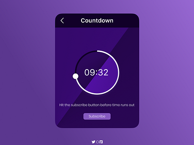 Countdown timer adobe branding dailyui design figma graphic design illustration logo ui ui design uijob uiux vector xd