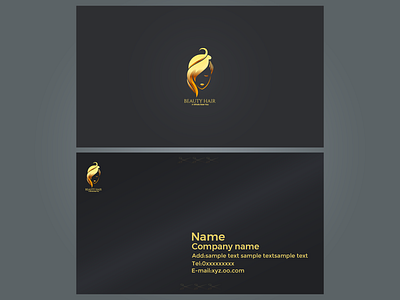 Beauty salon business card